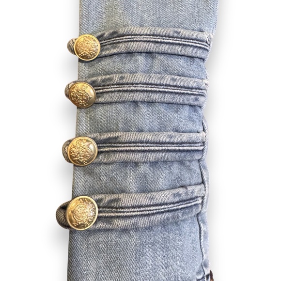 Free People Military Denim Jacket – Indigo Blue – Size M (NWT) - Picture 6 of 10